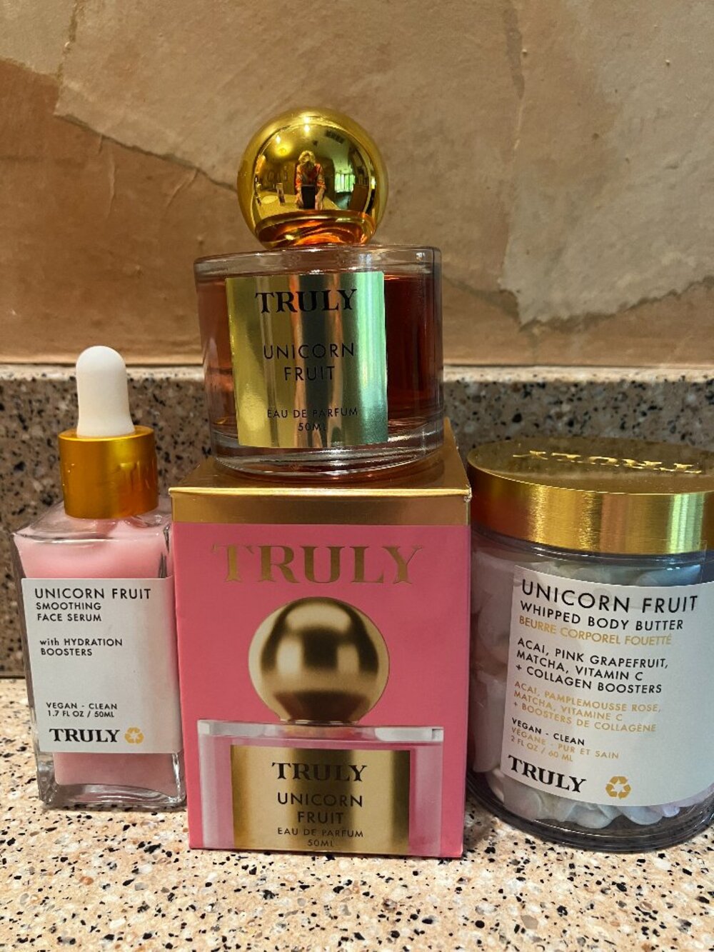 TRULY Unicorn Fruit Eau de Parfum & Body Creme , Face serum! NEW